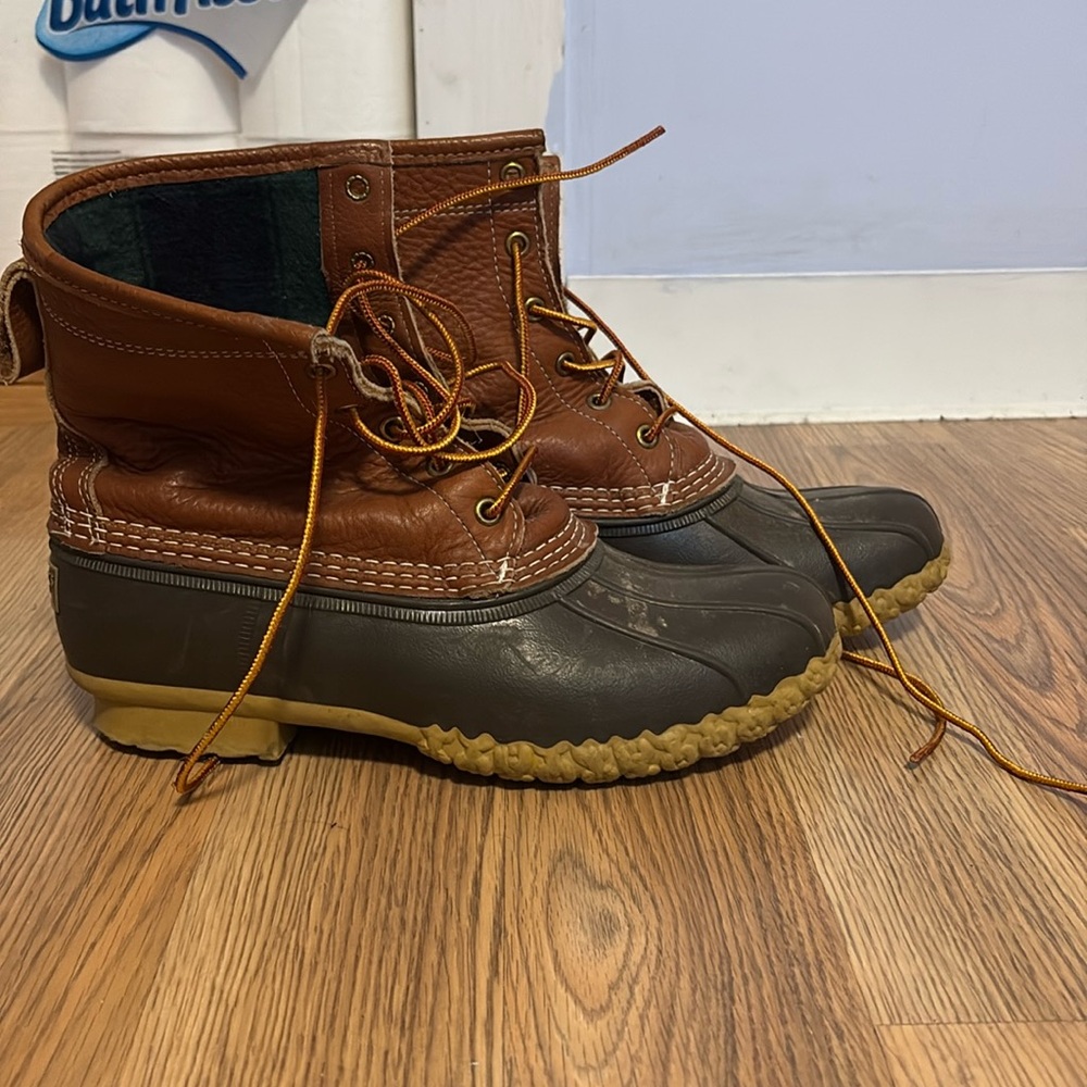 Flannel lined LLbean boots